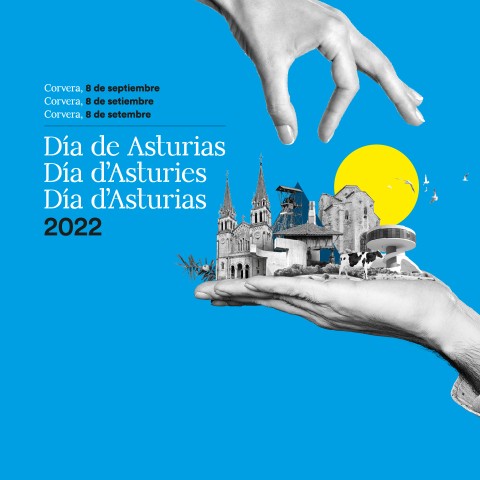 Imagen gráfica del Día de Asturias y producción del acto de entrega de las Medallas de Asturias 2022
