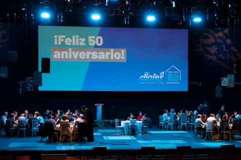 Creación de la web y vídeos conmemorativos y organización del evento del 50 Aniversario de Dintex