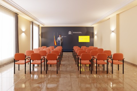Diseño de sala de prensa